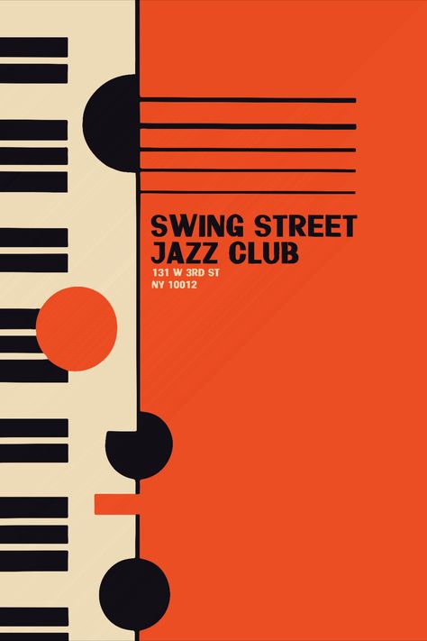 Jazz Illustration, Jazz Decor, Fashion Poster Design, Music Flyer, Club Poster, Jazz Poster, Jazz Art, Music Poster Design, Jazz Club