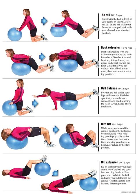 Swiss Ball Exercises, Yoga Ball Exercises, Ball Workouts, Stability Ball Exercises, Ball Workout, Swiss Ball, Gym Ball, Exercise Ball, Stability Ball