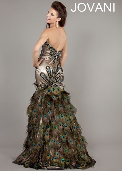 Peacock Wedding Dresses, Peacock Prom Dress, Peacock Feather Dress, Masquerade Ball Gowns, Wedding Dress With Feathers, Prom Dress 2013, Prom Dress 2014, Peacock Dress, Prom Dresses Jovani