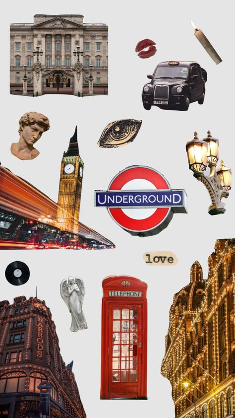 #londonaesthetic #london #londonnight London Stickers Printable, London Scrapbook Ideas, London Stickers, London Scrapbook, London Journal, Altoid Wallet, Book Area, Aesthetic London, London Vibes