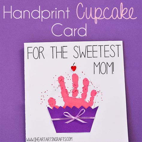 Some of the best gifts for Mother’s Day are the special keepsakes that our kids make us. Our favorite keepsake crafts are handprint & footprint art, it’s so fun to see how much they grow from year to year. And our latest handprint art includes this super sweet cupcake card perfect for Mother’s Day or … Mother's Day Projects, Cupcake Card, Keepsake Crafts, Footprint Crafts, Footprint Art, Mothers Day Crafts For Kids, Handprint Crafts, Birthday Crafts, Daycare Crafts