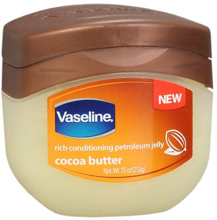 50 ways to use Cocoa butter petroleum jelly! | An assortment of tips and advice by yours truley! Vaseline Eyelashes, Vaseline Cocoa, Vaseline Cocoa Butter, Cucumber Beauty, Vaseline Uses, Vaseline Beauty Tips, Vaseline Petroleum Jelly, Petroleum Jelly, Beauty Tips For Face