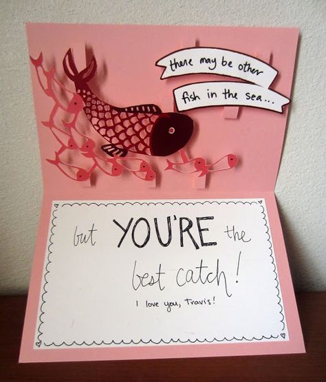 Husband Birthday Card Cricut, Fishing Puns For Boyfriend, Fishing Valentine Ideas For Him, Fishing Valentines Gift, Fishing Gifts For Boyfriend, Organizing My Room, Fishing Crafts, Fishing Theme Birthday