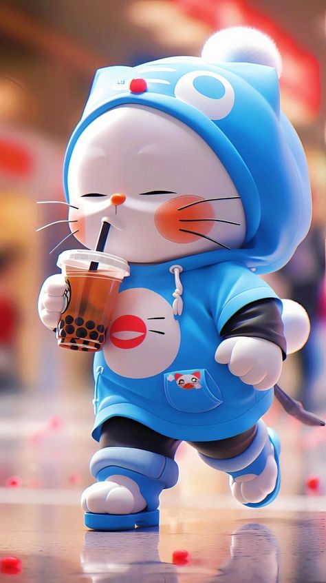 Cat Drinking Boba, Cat Boba Tea, Cat Boba, Tom And Jerry Photos, Art Girl Aesthetic, Cool Galaxy Wallpapers, Iphone Wallpaper Lights, Iphone Dynamic Wallpaper, Doremon Cartoon