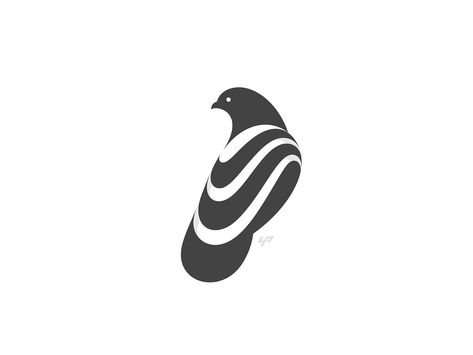 Pigeon Logo by Yoga Perdana on Dribbble Sj Logo, Pigeon Logo, Dove Pictures, Bird Logo Design, Logo Design Set, Bird Logo, Bird Logos, Fiverr Logo, 1 Tattoo