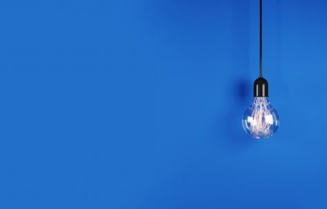 Electrical Background, Linkedin Background Photo, Blue Light Bulb, Quote Template Design, Hanging Light Bulbs, Bright Blue Background, Basic Computer Programming, Decorative Ceiling Lights, Education Poster Design