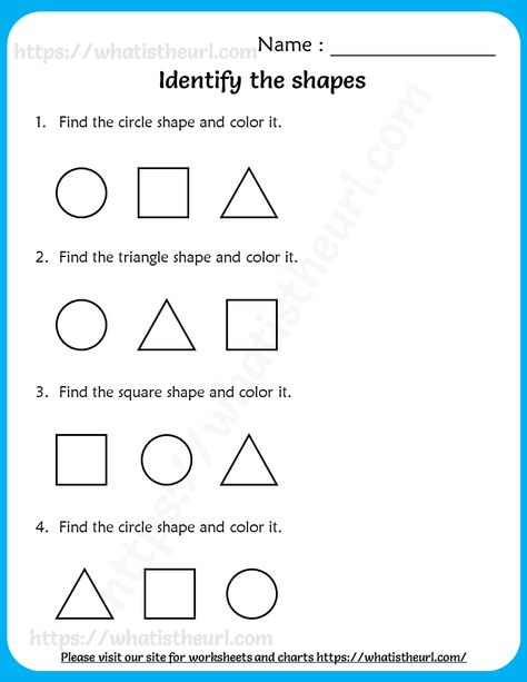 Identify Shapes Worksheet, Pre Primary Worksheet English, Identifying Shapes Worksheet, Pre Primary Worksheet, Kindergarten Worksheets Science, Color Worksheets For Kindergarten, Shapes Worksheets Preschool, Shapes Worksheets For Kids, Shapes Activities Preschool