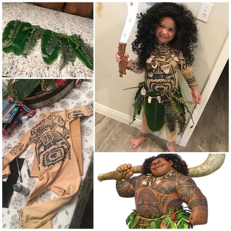 Diy Maui from Moana costume #halloween #homemade #moana Moana Diy Costume, Moana Diy, Moana Halloween, Moana Halloween Costume, Maui Moana, Moana Maui, Birdhouses Ideas, Moana Themed Party, Themed Halloween Costumes