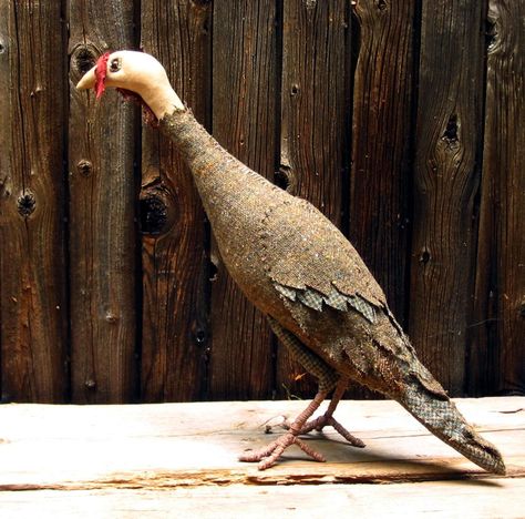 Daryl McMahon: Wild turkeys Primitive Turkey, Primitive Autumn, Primitive Fabric, Turkey Pattern, Primitive Fall, Textile Sculpture, Wild Turkey, Bird Crafts, Primitive Crafts