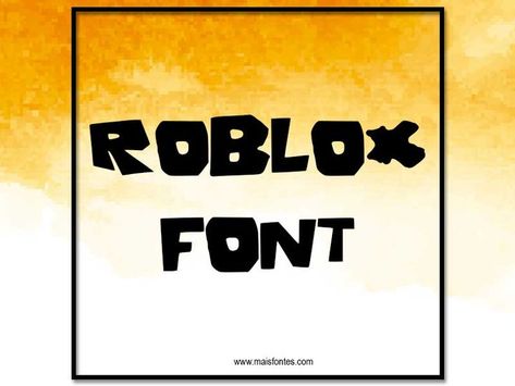 Baixe gratuitamente a Fonte Roblox Roblox Font Free Download, Roblox Font, Font Keyboard, Housewares Design, Computer Font, Game Font, Free Font Download, Stylish Text, Online Fonts