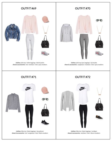 The Athleisure Capsule Wardrobe: Spring 2018 Collection - Classy Yet Trendy Grey Sneakers Outfit, Athleisure Capsule Wardrobe, Athleisure Capsule, Closet Full Of Clothes, 70 Outfits, Classy Yet Trendy, Minimalist Capsule Wardrobe, Spring Capsule Wardrobe, Clothes And Shoes