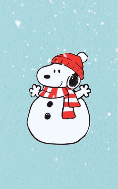 #mariandremeighan Winter Cartoon Characters, Christmas Snoopy Painting, Snoopy Snowman, Charlie Brown Christmas Decorations, Xmas Cards Diy, Snoopy New Year, Snow Drawing, Snowman Drawing, Snowman Art