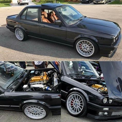 BMW E30 3 series black Bmw E30 Black, Bmw E30 Convertible, Bmw E30 325, E30 Bmw, Bmw Vintage, Bmw E28, Bmw E21, Bmw 325, Bmw Wheels