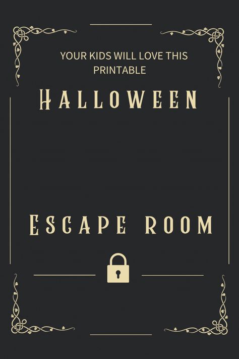 Get ready for a night of laughter, excitement, and Halloween magic with our Printable Halloween Escape Room for Kids. Download it now and embark on an unforgettable Halloween adventure that your children will cherish for years to come!" Halloween Escape Room Diy, Escape Room Signs Printable, Halloween Escape Room For Kids, Scary Escape Room, Halloween Escape Room Middle School, Free Halloween Escape Room For Kids, Halloween Escape Room, Escape Room Games, Albert Canada