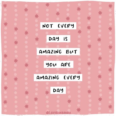 You are amazing every day.🩷 . This is a great one to save so you have it when you need it. You are amazing no matter how not so amazing your day was.🥰 . You are amazing even on the days when you feel like you’re not.😘 . #youreamazing #youareamazing #selflove #selflovequotes #affirmations #reminders #ladybluebottle I Hope You Know How Loved You Are, How Was Your Day, You Are Affirmations, You Are The Best, Have An Amazing Day Quotes, You Are Amazing Quotes, You Matter Quotes, Beauty Tips Quotes, I Hope You Know