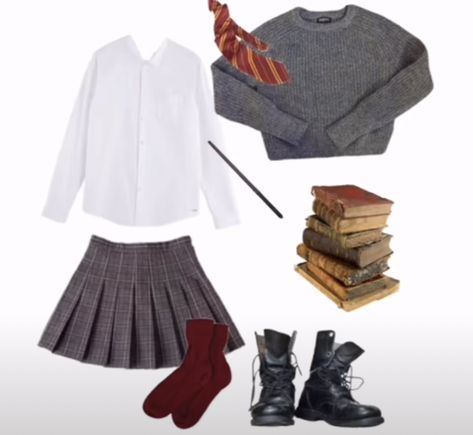 Hogwarts Clothes, Hogwarts Style, Gryffindor Outfit, Hogwarts Life, Gilmore Girls Fashion, Hogwarts Uniform, Gryffindor Aesthetic, School Uniform Fashion, Academia Outfits