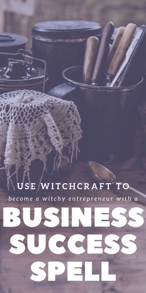 Use witchcraft to become a witchy entrepreneur with a business success spell. #witchcraft #witch #pagan #wicca #business #entrepreneur New Business Spell, Spells For Success In Business, Spell For Business Success, Business Success Spell, Success Spells Witchcraft, Spells For Success, Spiritual Spells, Business Spell, Witch Business