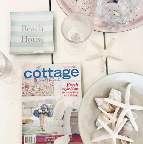 THE COTTAGE JOURNAL MAGAZINE Cottage Journal Magazine, Cottage Journal, Magazine Ideas, Journal Magazine, Beginning Of Spring, House Of Turquoise, First Day Of Spring, A New Beginning, Beach Cottage