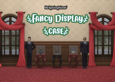 FANCY DISPLAY CASE! Sims 4 Cc Display Case, Sims 4 Display Case, Captain Spaulding, Cc Furniture, Royal Furniture, Cc Finds, Sims 4 Cc, Sims 4 Mods, The Sims 4