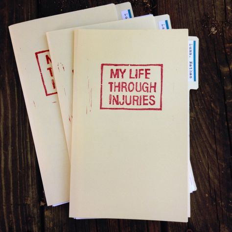 My Life Through Injuries zine by Nathan Lumm - #logo #logodesign #elegantlogo Aesthetic Zine Ideas, 90s Zines, Zine Ideas Inspiration, Zine Book, Zine Ideas, Art Zine, Page Layout Design, Zine Design, X Rays