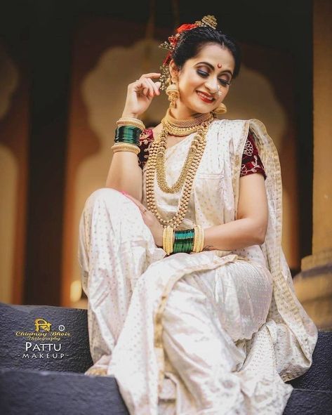 IT IS PART 2 OF ABHINAYA LIFE STORY #fanfiction #Fanfiction #amreading #books #wattpad White Navari Saree Marathi Bride, Paithani Jewellery, Velvet Navari Saree Marathi Bride, Marathi Pose, Maharashtrian Saree, Kashta Saree, Marathi Bride, Nauvari Saree, Saree Wearing Styles