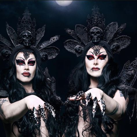 Boulet Brothers Dragula, Boulet Brothers, Hallows Eve, Halloween Face Makeup, Make Up, Queen, Halloween, Birthday, Makeup