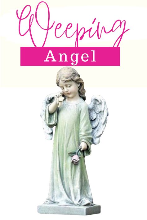 Transform your outdoor space into a peaceful sanctuary with Napco's commemorative garden statue, the Weeping Angel. This elegant statue serves as a touching tribute to honor cherished memories and loved ones. Crafted with exquisite detail, the Weeping Angel radiates a sense of serenity and reverence, making it a beautiful focal point for any memorial garden or sacred space. Standing tall and graceful, this angel statue captures the essence of quiet contemplation and eternal remembrance. Weeping Angel Statue, Weeping Angel, Angel Statue, Angel Statues, Garden Statue, Memorial Garden, Outdoor Statues, Garden Statues, Stand Tall