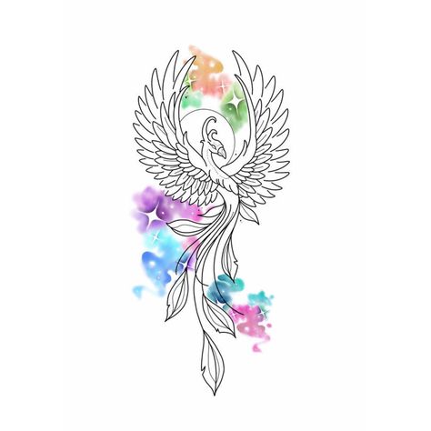 Phoenix Tattoo Watercolor Feminine, Tats Ideas, Small Phoenix Tattoos, Phoenix Tattoos, Butterfly Tattoo Designs, Phoenix Tattoo, Dope Art, Sleeve Tattoo, Butterfly Tattoo