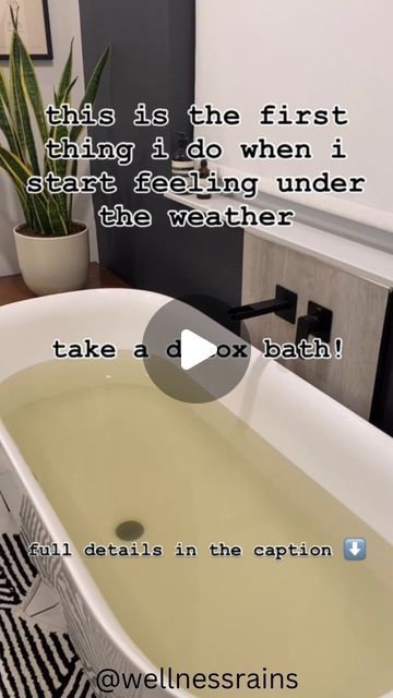 courtney | holistic motherhood made simple on Instagram: "DETOX BATH 🛁

full details below, but COMMENT “DETOX” + i’ll send the recipe straight to you! 🙌🏻

i recently shared my detox bath for kids and everyone was asking for the adult version, so here you go:

YOU NEED

* 2 c epsom salt
* 1/4 c baking soda
* 1 c apple cider vinegar
* optional: 8 drops essential oil of choice (eucalyptus is a good one to try!)

WHAT TO DO

- start filling the tub with lukewarm water 
- add everything in + mix a bit until dissolved

soak for 20 minutes
make sure to hydrate afterwards

this bath can help:

- eliminate toxins
- reduce pain + inflammation
- with relaxation and sleep
- boost immunity

*not medical advice*

don’t forget to COMMENT “DETOX” to have this recipe sent straight to your inbox 🛁

and Detox Bath For Sickness, Bath For Colds, Baking Soda Detox Bath, Detox Bath For Kids, Detox Bath For Colds, Cold Sick, Holistic Motherhood, Simple Detox, Healthy Hacks