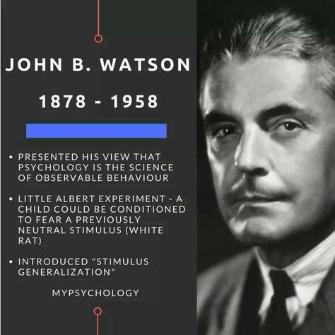 John B Watson John B Watson, Psychology 101, Psychology Studies, Psychology Major, Applied Behavior Analysis, John B, Behavior Analysis, Historical People, John Watson