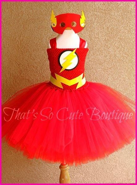 Super Hero Tutu, Flash Girl, Red Dress Run, Hero Outfit, Flash Costume, Quick Costumes, Yellow Socks, Girls Tutu Dresses, Girl Tutu