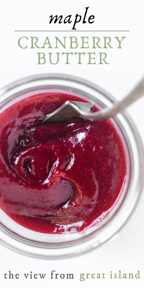 Food Network Cranberry Sauce, Savory Jams For Canning, Maple Cranberry Butter, Cranberry Sauce Canning, Cranberry Ideas For Thanksgiving, Sweet Cranberry Sauce, Jellied Cranberry Sauce Uses, Recipes With Jellied Cranberry Sauce, Recipes With Canned Cranberry Sauce