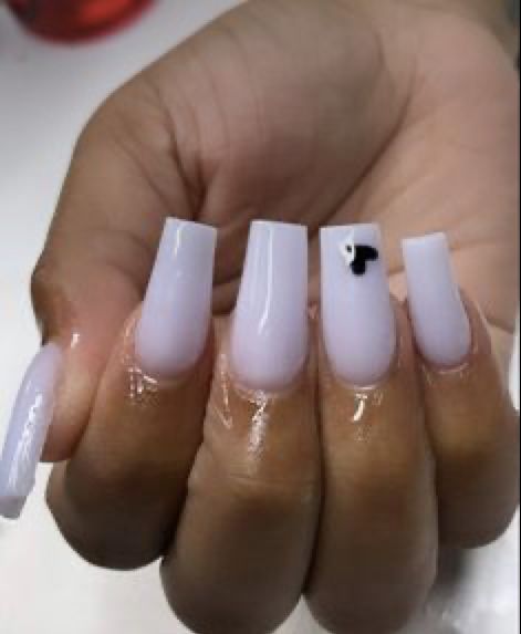 Baby Blue Acrylic Nails, Ballerina Nails Designs, Blue Acrylic Nails, Drip Nails, Nails Now, Colored Acrylic Nails, White Acrylic Nails, Simple Acrylic Nails, Glow Nails