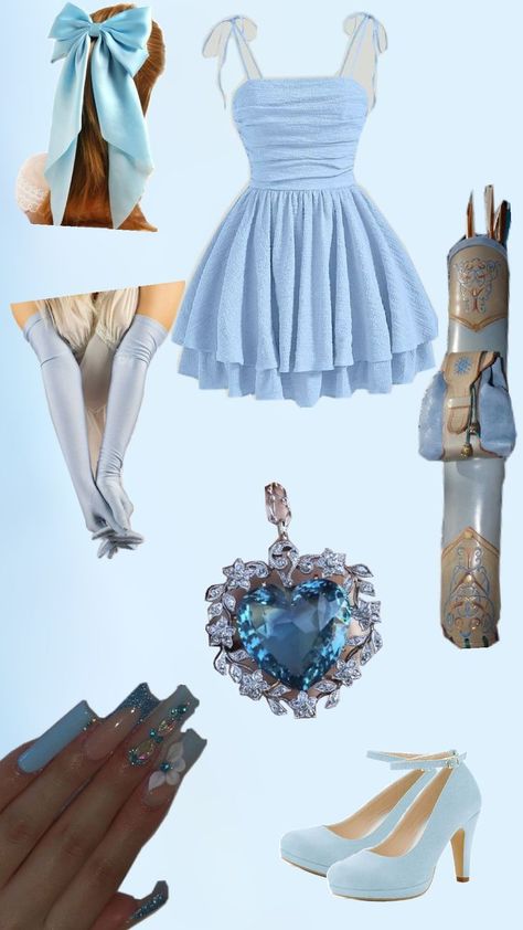 Blue Fantasy Outfit, Aurora Disneybound, Wattpad Outfits, Concert Fit, Kpop Concert, My Personality, Concert Fits, Fit Ideas, Fantasy Clothing