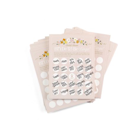 Bridal Shower Bride to Be Bingo, Bridal Shower Bingo, Bridal Shower Gifts For Bride, Fiesta Bridal Shower, Fun Bridal Shower Games, Secret Wedding, Bridal Shower Planning, Bridal Shower Food, Tea Party Bridal Shower, Bachelorette Party Games