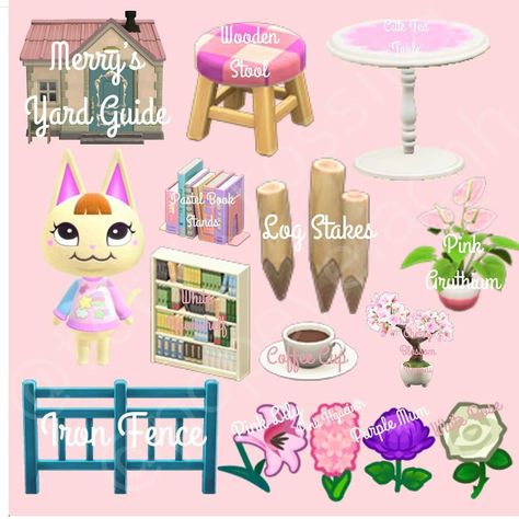 Julia (New Horizons) on Instagram: “Merry's yard guide 💕 Made by @tory.crossing and @popeye.acnh . AC partner @tory.crossing . . #popeyesyardguides #yardguidegals…” Acnh Yard, Acnh Villagers, Purple Mums, Character Guide, Pink Coffee Cups, Animal Crossing 3ds, Animal Crossing Guide, Acnh Design, Animal Crossing Wild World