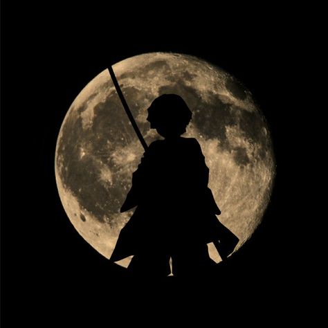 Zenitsu Moon Wallpaper, Zenitsu Pfp Aesthetic Dark, Moon Pfp Aesthetic Dark, Zenitsu Dark Wallpaper, Zenitsu Pfp Aesthetic, Zenitsu Modern, Zenitsu Moon, Moon Icon Aesthetic, Zenitsu Aesthetic