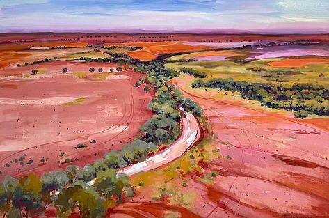 Polly Kimmorley’s Instagram post: ““🛑SOLD Just A Drop” 1200x800 Available DM for details. #art #australianart #australia #outback #outbacknsw #aerial #aerialpainting…” Polly Kimmorley, Aerial Painting, Australia Painting, Australia Outback, Central Australia, Big Painting, 3d Pen Art, Australia Art, Experimental Art