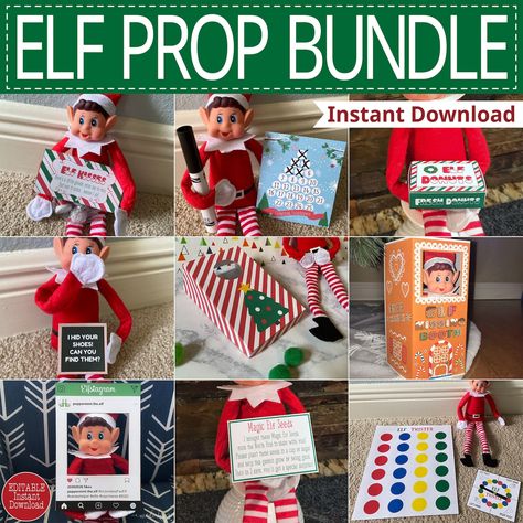 Printable Elf Prop Bundle Instant Download Christmas Cornhole - Etsy Mexico Elf Kits To Sell, Elf Cornhole, Elf On The Shelf Ideas For Toddlers Easy, Elf On The Shelf Kits To Sell, Elf On The Shelf Ideas For Kids Arrival, Mischievous Elf On The Shelf Ideas, Elf On A Shelf Ideas Funny, Double Elf On The Shelf Ideas, New Elf On The Shelf Ideas 2022