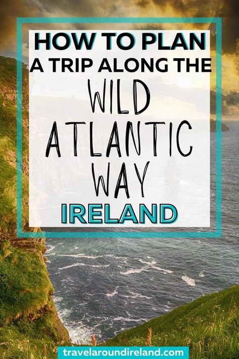 If you are not too sure what Ireland’s Wild Atlantic Way is, or if you’ve always wanted to travel along it but have no idea where to start, then my guide to the Wild Atlantic Way, Ireland is all you need to start planning your road trip. This comprehensive guide covers how to get there, the highlights along the way, and more. #travelaroundireland | Ireland | Wild Atlantic Way | Wild Atlantic Way road trip | Ireland road trip | west coast of Ireland Wild Atlantic Way Ireland Itinerary, Wild Atlantic Way Ireland Road Trips, The Wild Atlantic Way Ireland, West Coast Ireland, Road Trip West Coast, Road Trip Ireland, Sabbatical Ideas, Wild Atlantic Way Ireland, Ireland Hiking