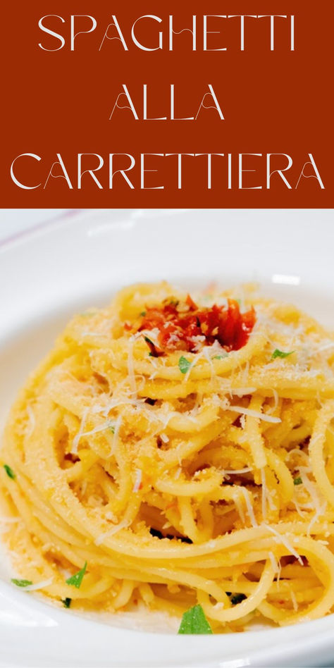 As a pasta lover I’m always excited to discover a new (to me) dish. This spaghetti alla carrettiera hails from Sicily, which is a region I’m getting more and more into these days. This recipe shares a lot of similarities to the more well known aglio e olio but with a Sicilian twist!  #pasta #pastarecipes #pastainspo #italianfood #italianrecipes #sicilian #sicily #sicilianfood #easy #easyrecipes #bestrecipes Spaghetti Alla Carrettiera, Sicilian Pasta, Aglio E Olio, Sicilian Recipes, Pasta Lover, Spaghetti Pasta, Italian Food, Sicily, Pasta Recipes