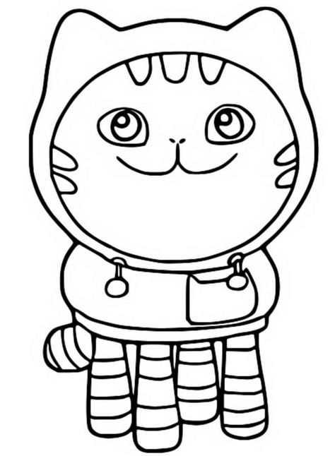 Gabby Cat Coloring Pages, Gabbys Doll House Coloring Pages, Gabbys Dollhouse Coloring Pages, Dollhouse Coloring Pages, Dj Catnip, Gabby Dollhouse, Frog Coloring Pages, House Colouring Pages, Dollhouse Printables