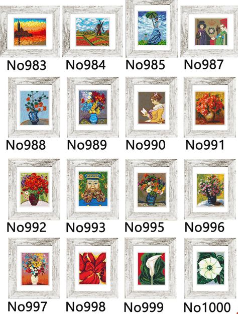 Mini Masterpieces Cross Stitch Patterns Set of 100 Art Van Gogh Modern Cross Stitch Bundle Tiny Famous Paintings Beginner Pattern - Etsy Turkey Mini Masterpieces, Art Van Gogh, Famous Paintings, Art Van, Mini Cross Stitch, Modern Cross, Modern Cross Stitch, Mini Art, Van Gogh