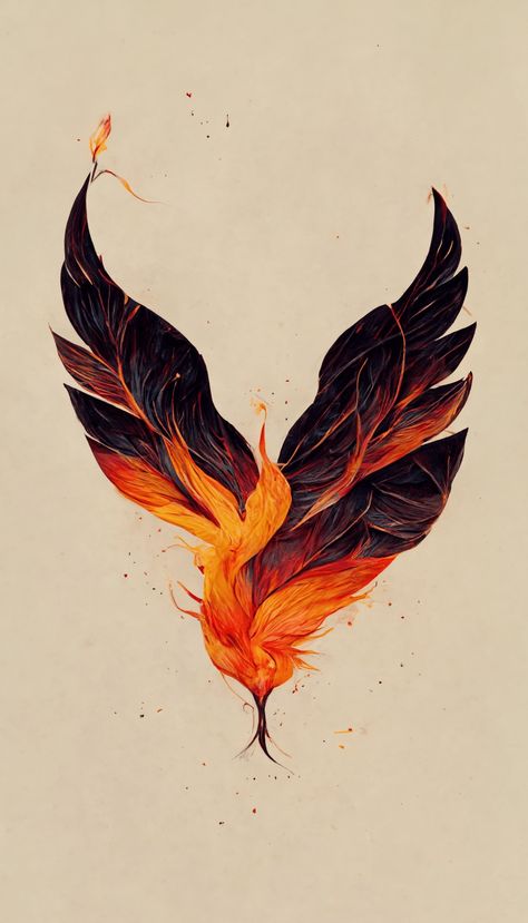 Phoenix Digital Art, Unique Phoenix Tattoo Ideas, Phoniex Tattoo Design, Phoniex Art, Phenix Birds Tattoo, Fenix Art, Fire Phoenix Tattoo, Phoenix Illustration, Phoenix Painting