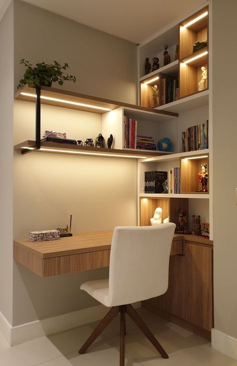 Home Office Furniture Design, Home Study Rooms, Study Room Design, Interior Design Your Home, Small Home Offices, تصميم للمنزل العصري, Home Library Design, Office Furniture Design, Study Room Decor