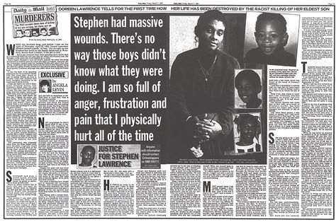 Stephen Lawrence case: How killers were finally brought to justice ... Stephen Lawrence, State Government, Civil Rights, Black People, Front Page, Anger, Victorious, Bring It On, History