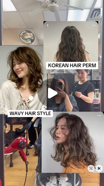 alyssa || beauty + lifestyle on Instagram: "my annual korean perm 🫶🏻🫡

I get a perm every other year depending on how long my last perm lasts me! so it’s pretty routine for me, but my hair was damaged from the last time I got it permed (somewhere else) so i needed to grow it out and cut off a lot of my hair :( 

I love going back to my hair stylist to get my hair permed, I feel like she always does it the best and lasts the longest!

I wanna try getting a japanese perm next time, but I’ll need to find a salon that does that bahaha but curly hair really is so low maintenance, I just need to spray some water and put in some products and I am good to leave the house

#curlyhair #wavyhair #koreanperm #hairperm #hairperming #hairtreatment #hairtreatments #koreanperming #koreanhairstyle #hair Japanese Perm, Korean Perm, Digital Perm, Getting A Perm, Long Lights, Permed Hairstyles, Korean Hairstyle, Light Brown Hair, Perm