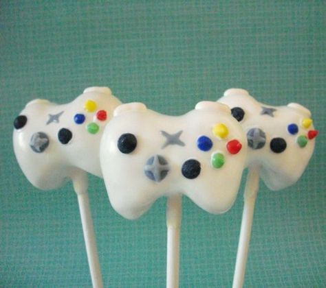 x-box cake pops Xbox Party, Xbox Cake, Winter Break Activities, Video Game Cakes, Video Game Party, Video Games Birthday, Cake Balls, Novelty Cakes, Creative Cakes