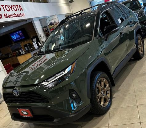 Toyota RAV4 Hybrid XLE Two Tone Bronze Woodland Special Edition 2019 Rav4, Toyota Rav4 Hybrid, Rav4 Hybrid, Toyota Rav, Car Ideas, Future Car, Vroom Vroom, Cute Cars, Toyota Rav4