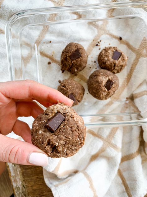 Almond Pulp Protein Balls, Almond Pulp Recipes, Chocolate Protein Bites, Chocolate Protein Balls, Almond Cow, Clean Treats, Pulp Recipe, Homemade Stuff, Healthy Snacking